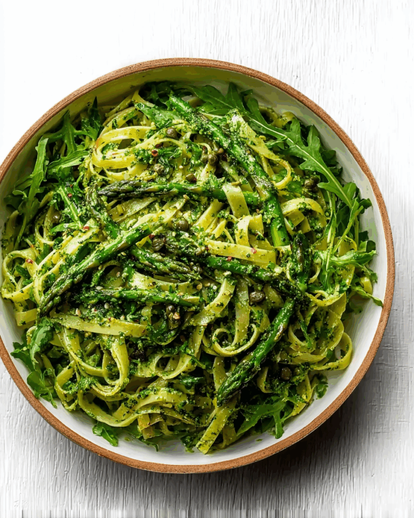 Asparagus Noodles mit Pesto: Ein Frisches und Gesundes Gericht für Jeden Anlass