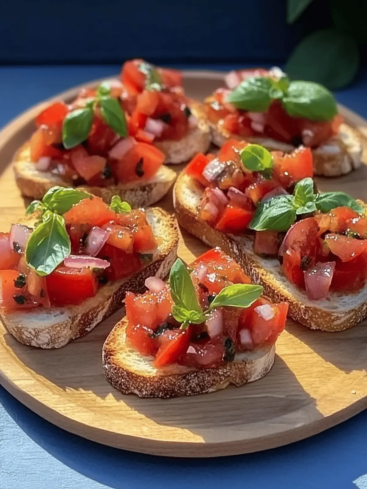 Authentische italienische Bruschetta