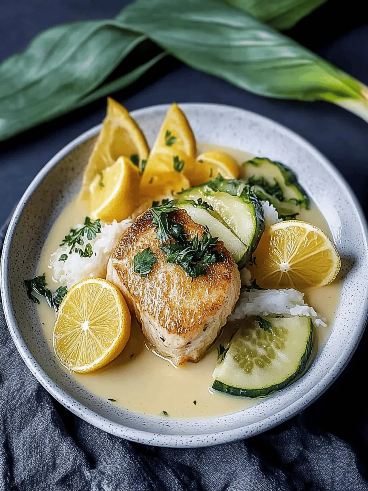 Hähnchenbrust Lauchsoße