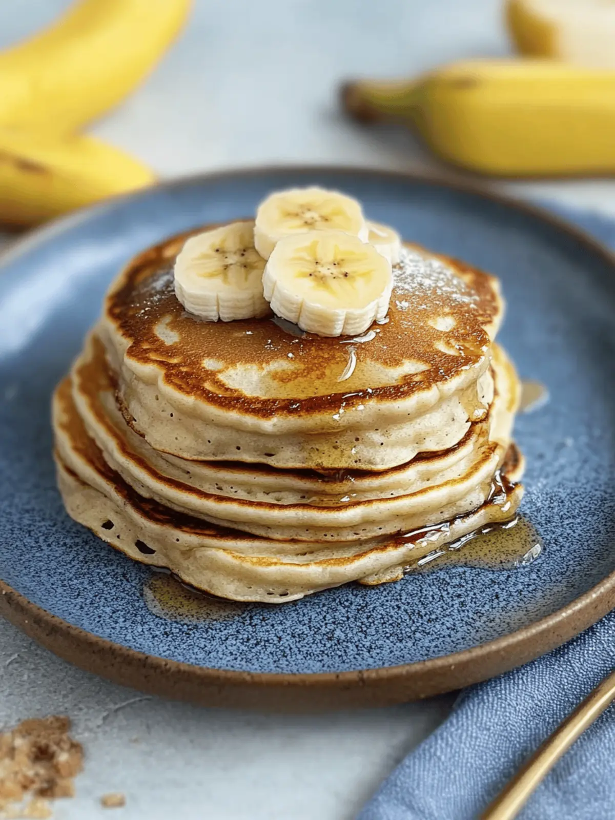 Pancakes with bananas – fluffy, easy & delicious