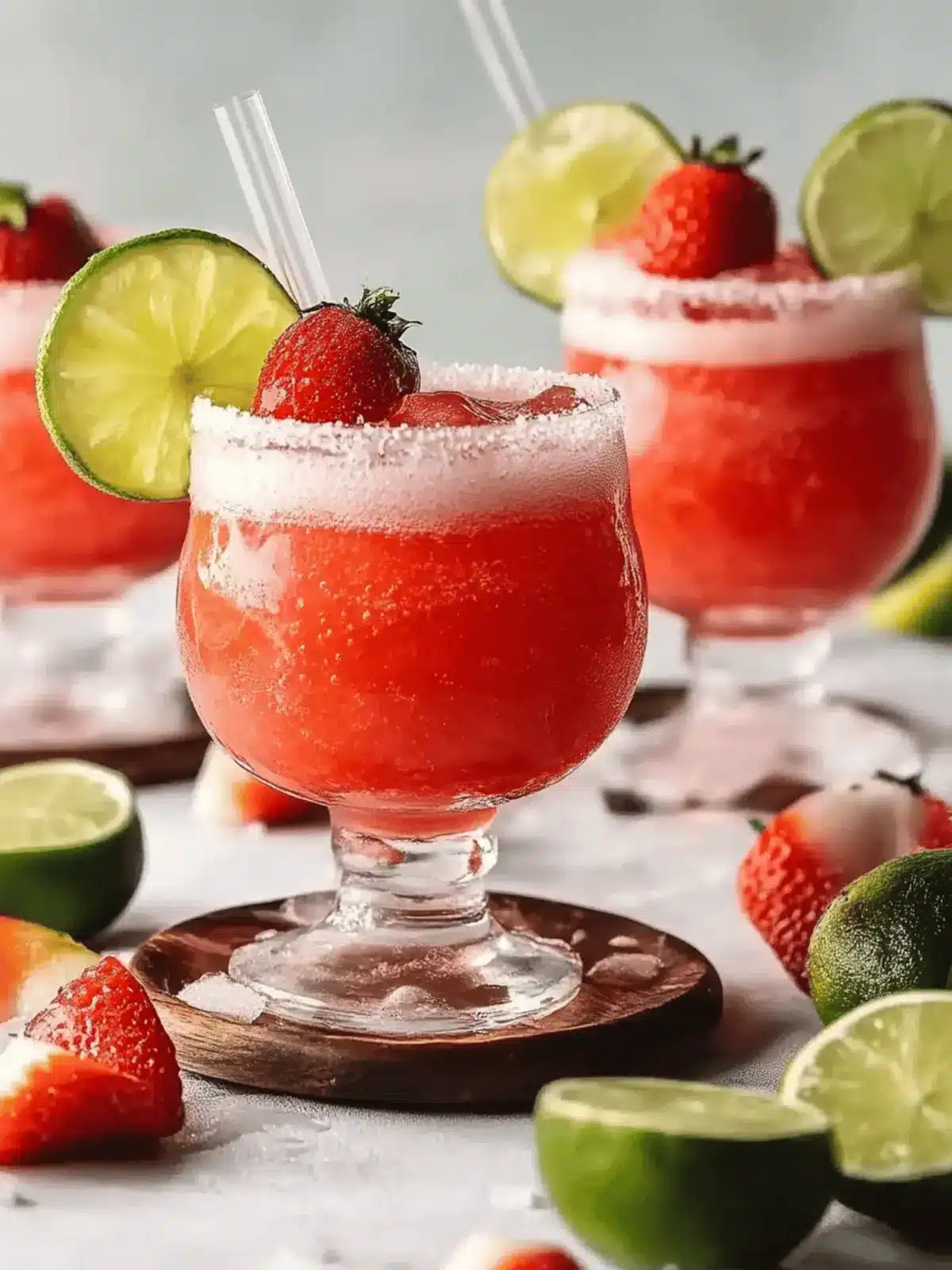 Gefrorener Erdbeer Daiquiri