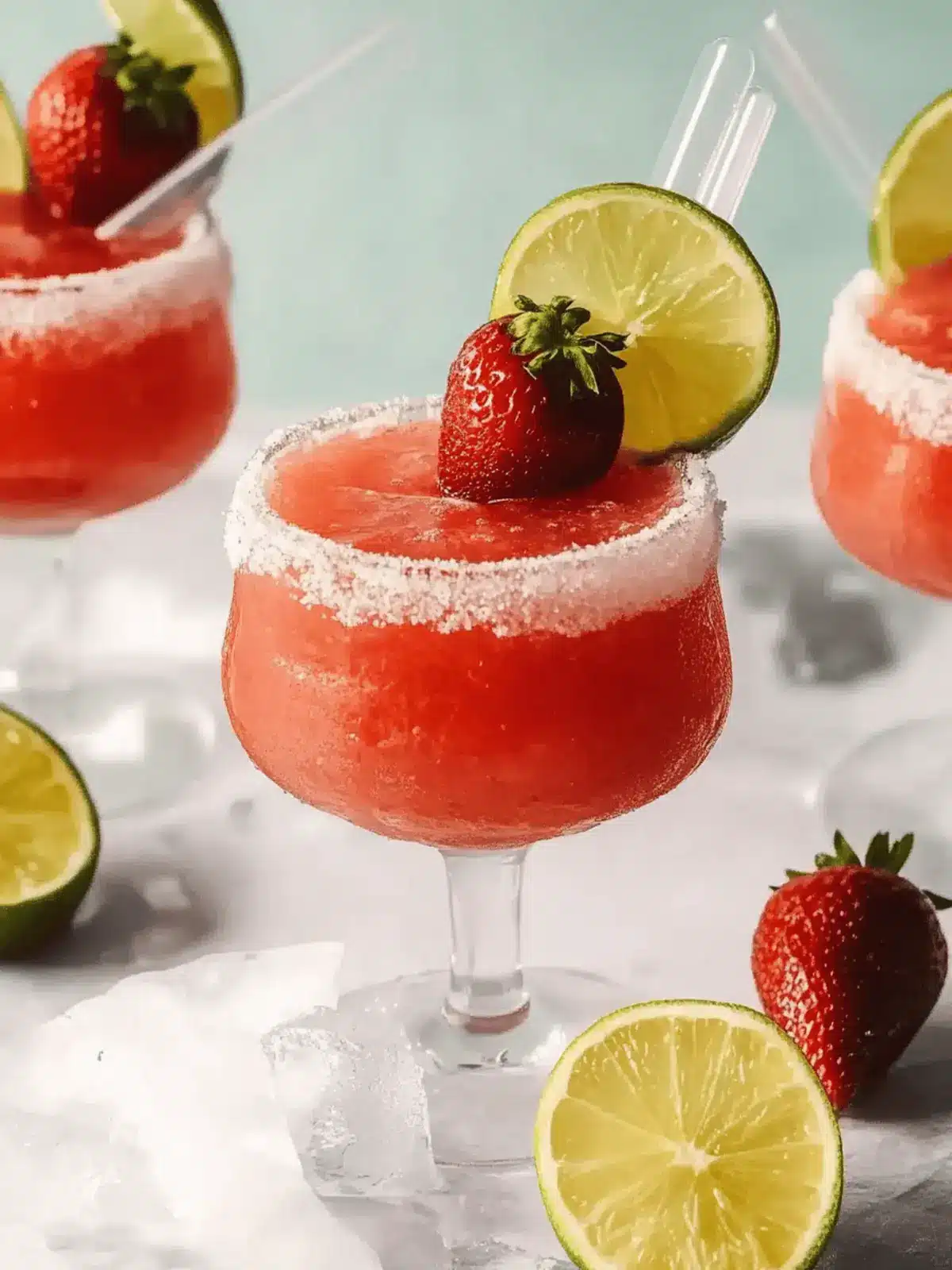 Gefrorener Erdbeer Daiquiri