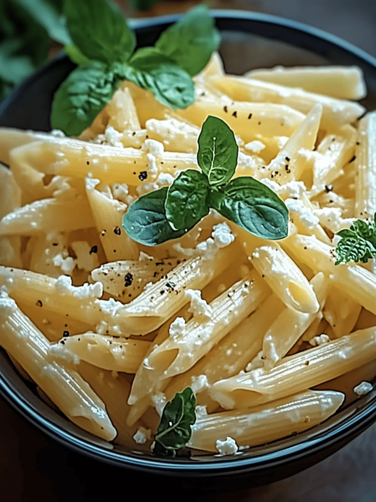 Zitronen-Feta-Pasta