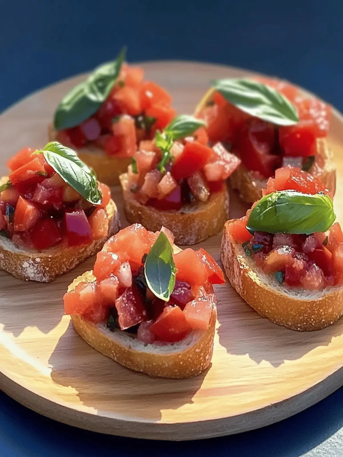 Authentische italienische Bruschetta