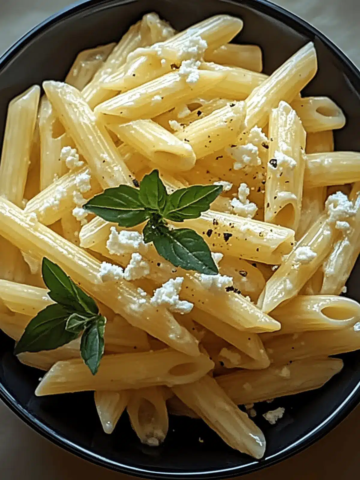 Zitronen-Feta-Pasta
