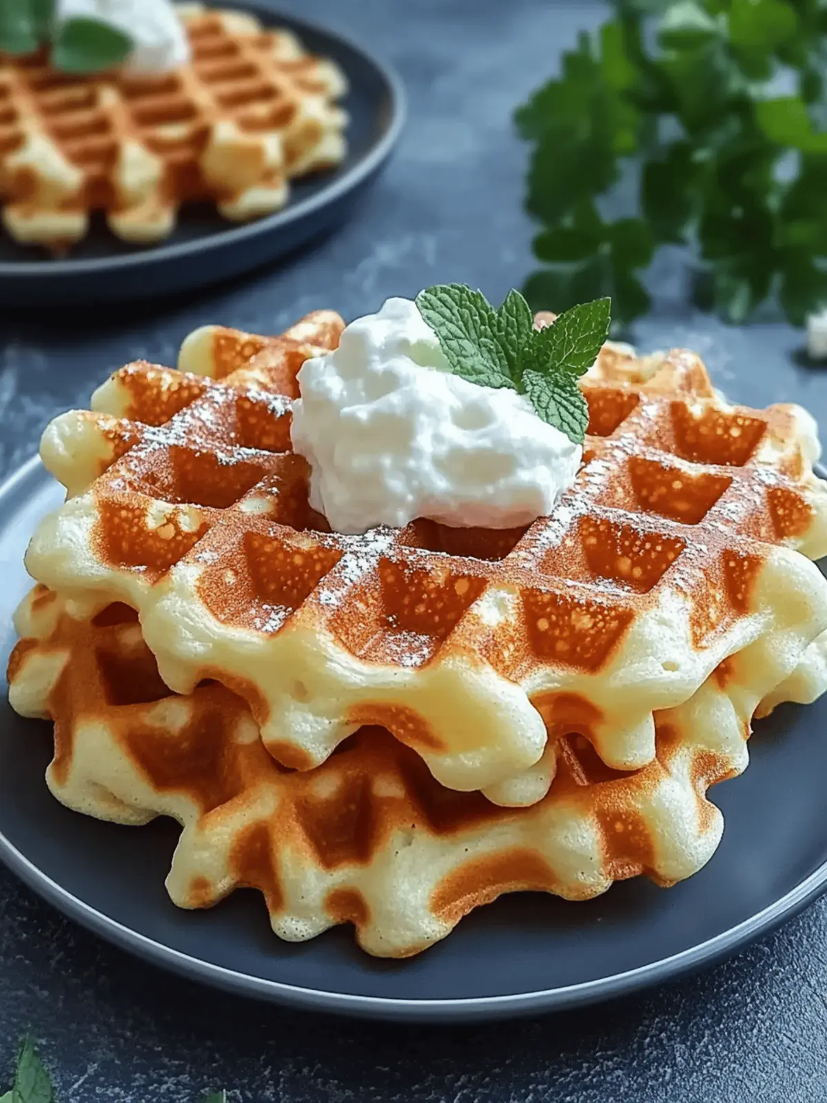 Käsewaffeln mit Kräutern