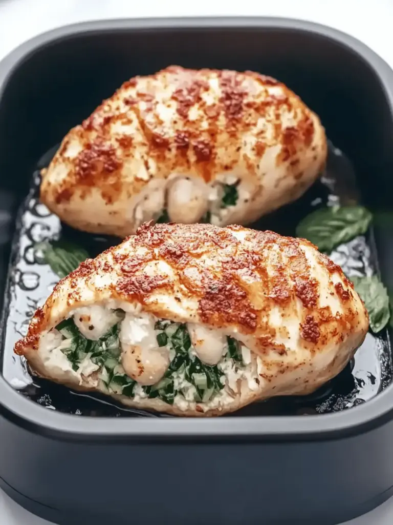 Gefüllte Hähnchenbrust Heißluftfritteuse