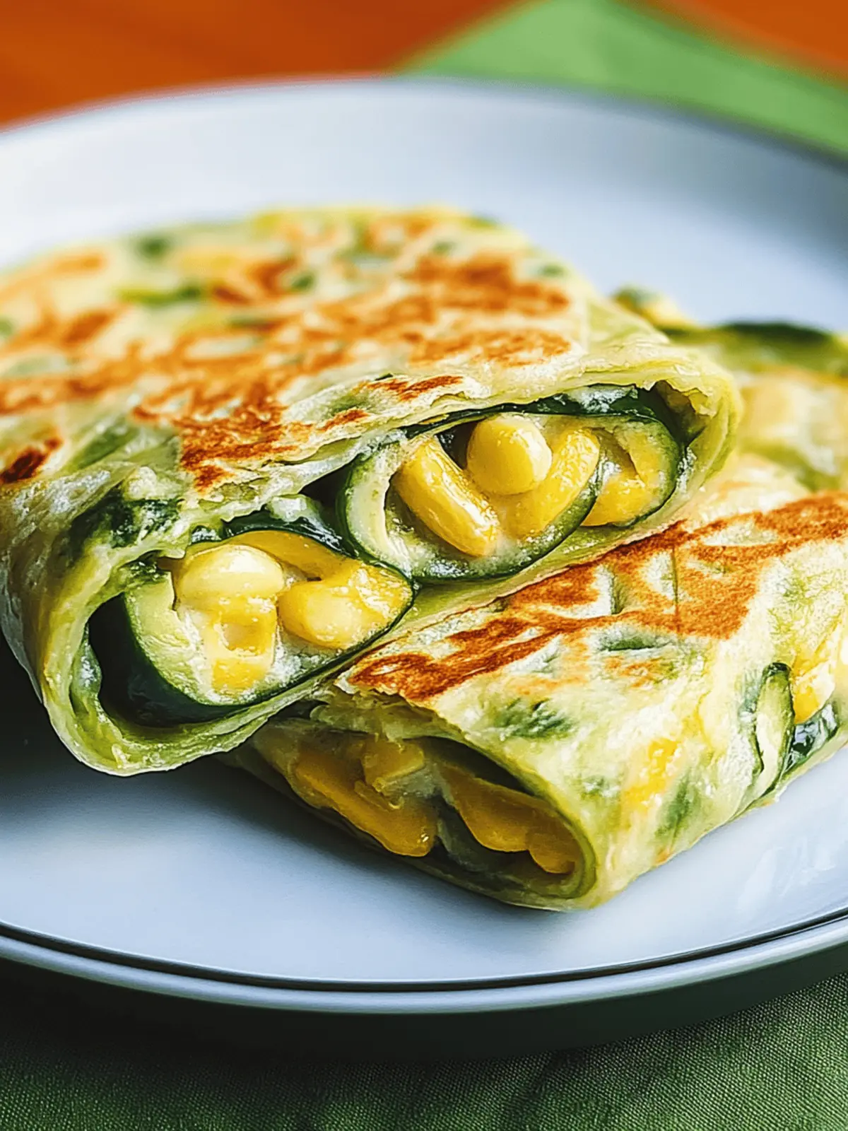 Zucchini-Frühstücks-Tortillas