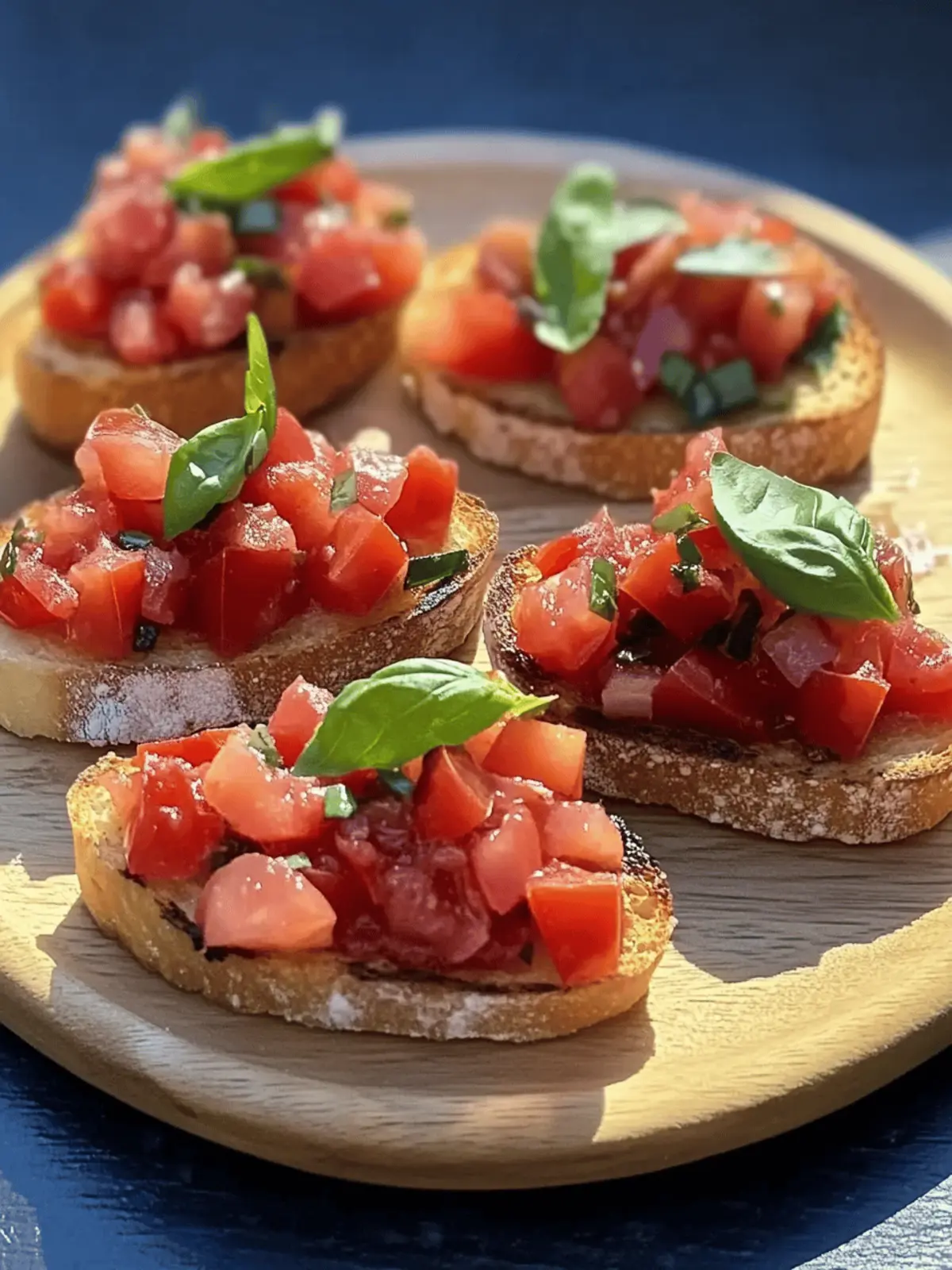 Authentische italienische Bruschetta