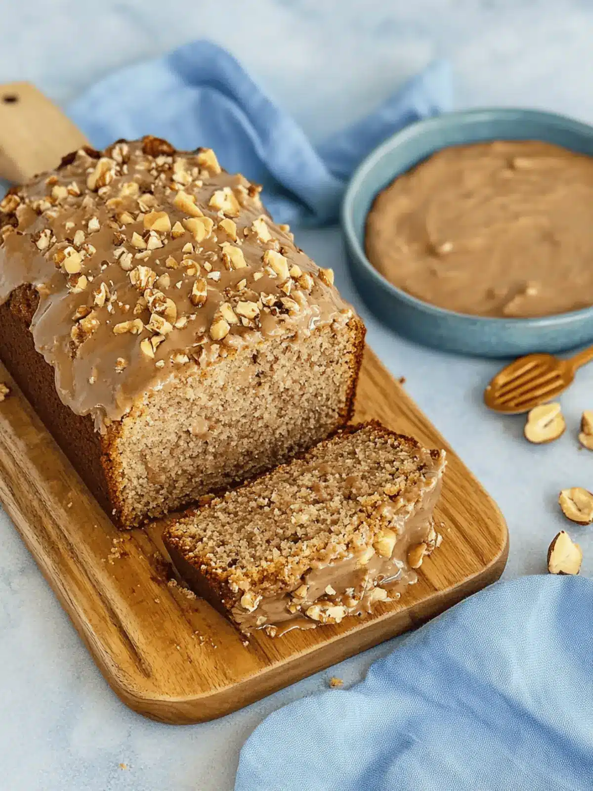 Hazelnut cake from the loaf pan - simple & super juicy