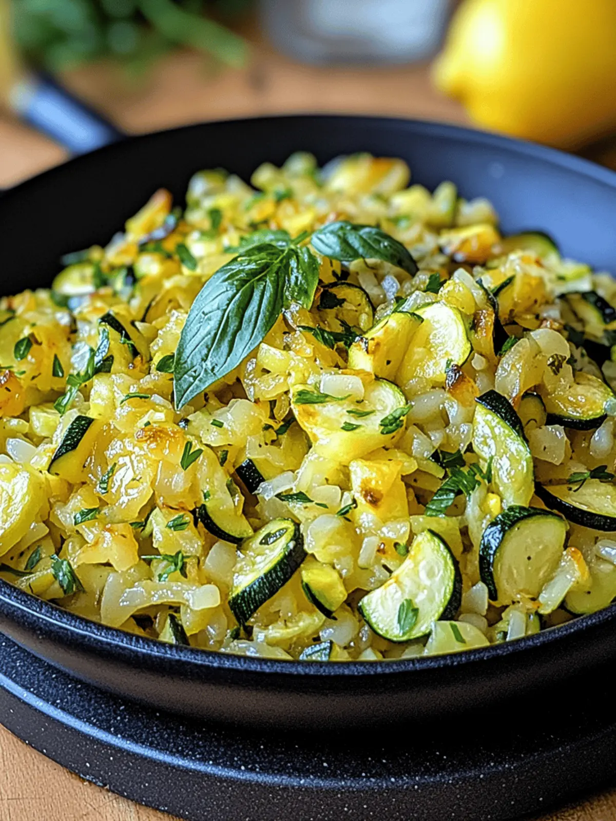 Zucchini-Reis-Pfanne