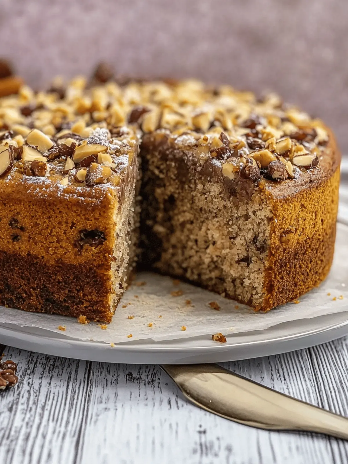 Nusskuchen nach Omas Rezept saftig und mit Glasur