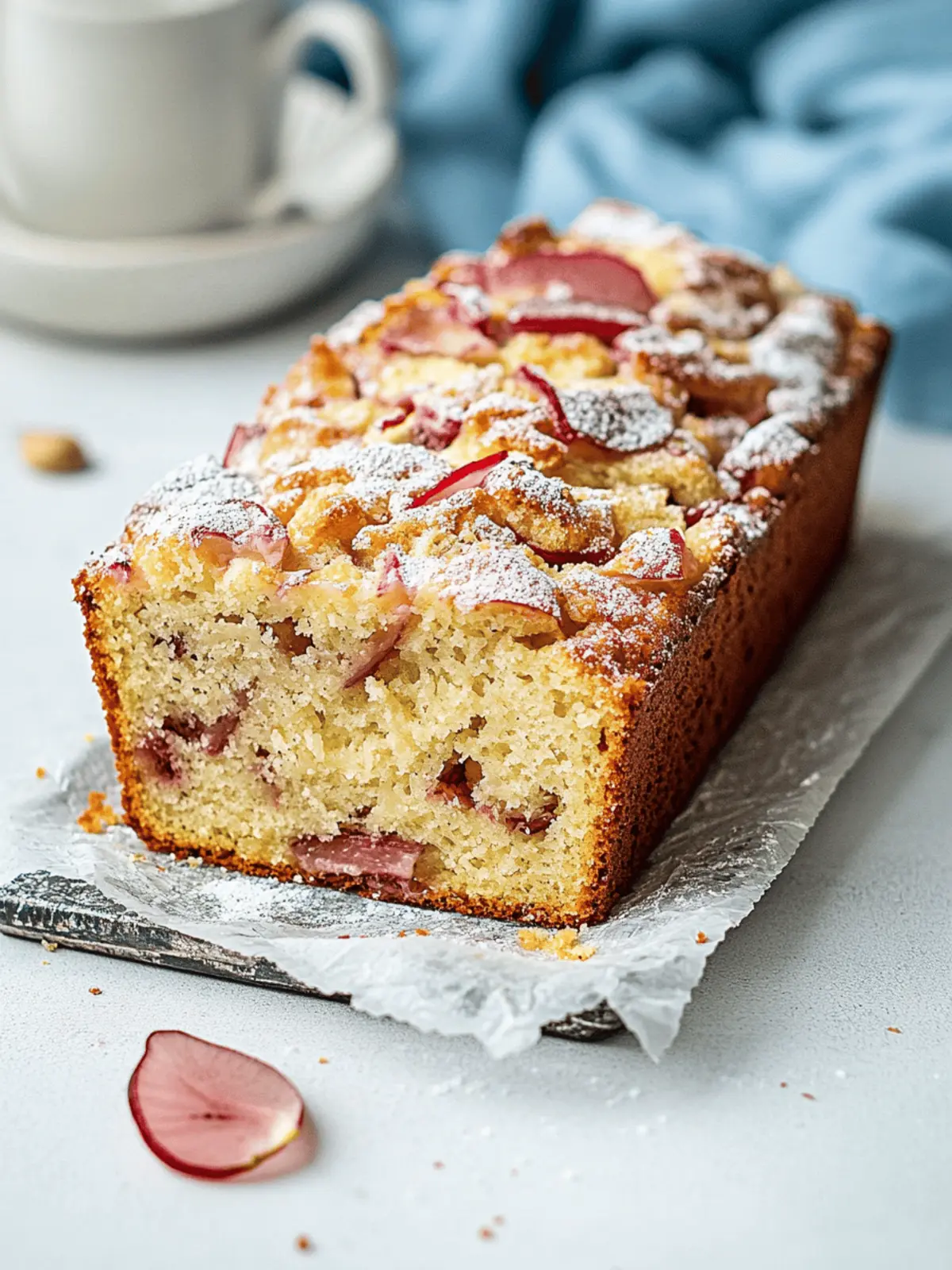 Rhubarb Yogurt Cake – juicy cake from the loaf pan