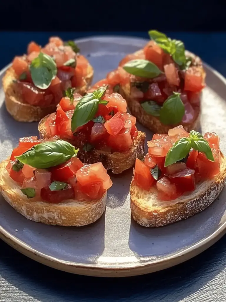 Authentische italienische Bruschetta