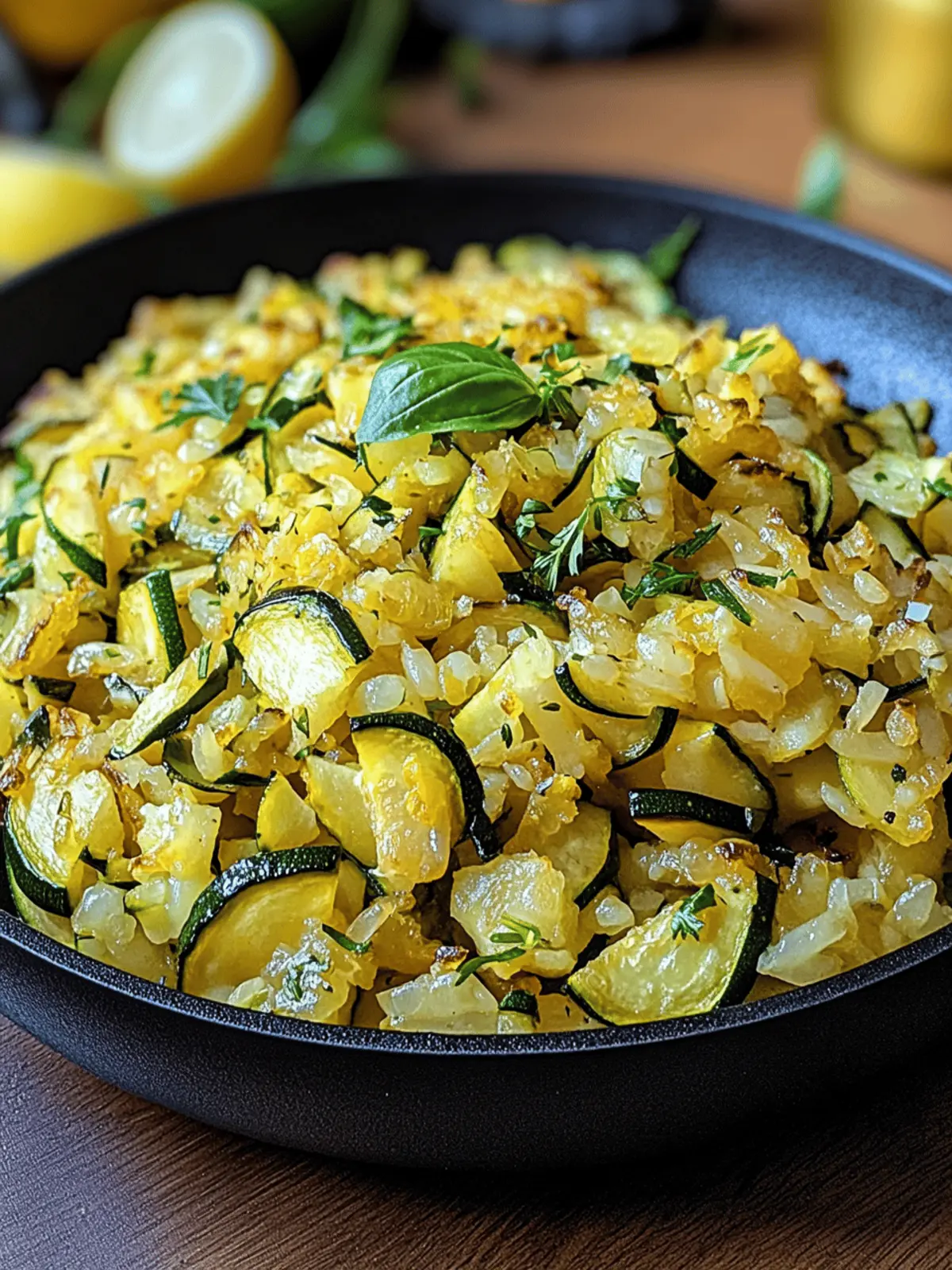 Zucchini-Reis-Pfanne