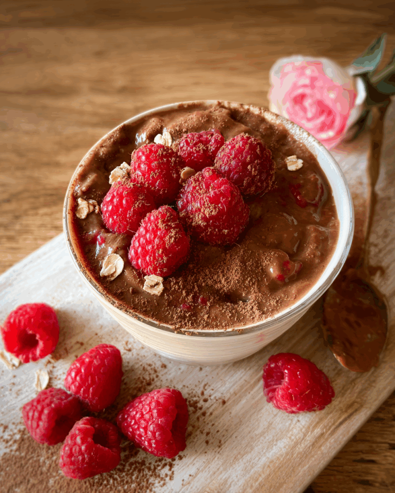 Vegane Baked Oats mit Himbeeren – Ein gesundes Frühstück ohne Zuckerzusatz
