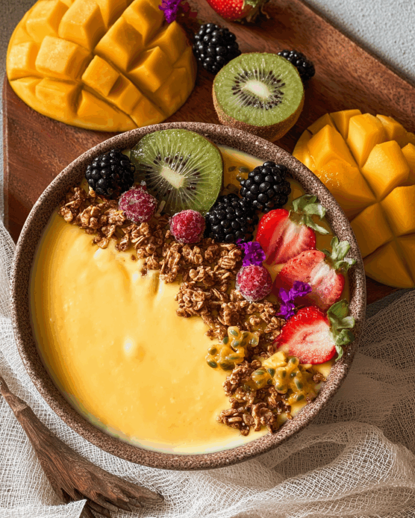 Mango Smoothie Bowl – Ein erfrischendes tropisches Frühstückserlebnis für einen gesunden Start in den Tag