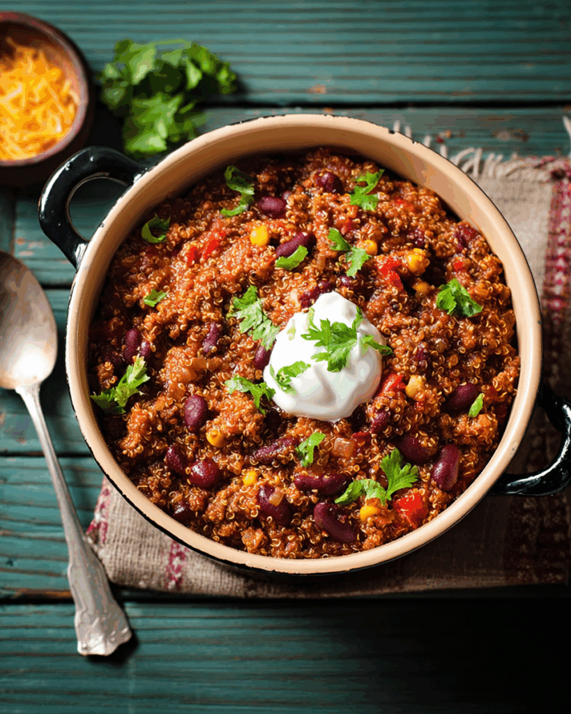 Ein Topf Quinoa Chili – Eine herzhafte, geschmackvolle und nahrhafte Mahlzeit