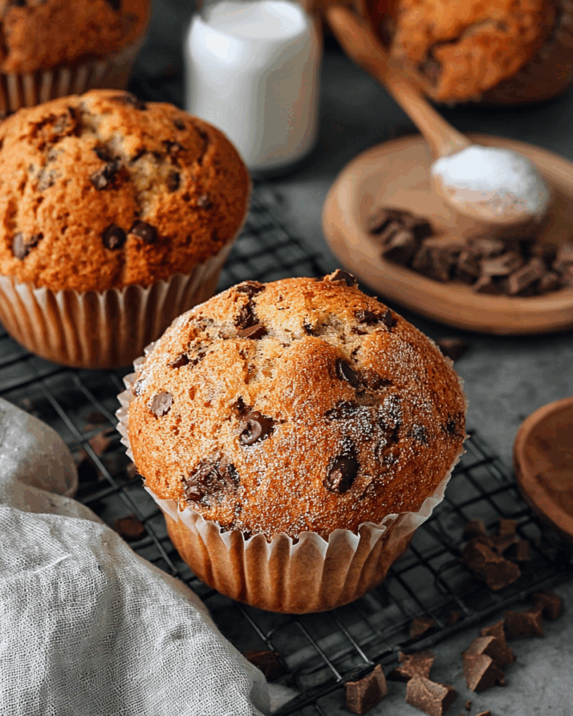 Muffins mit Schokostückchen – Fluffig, Saftig und Einfache Zubereitung
