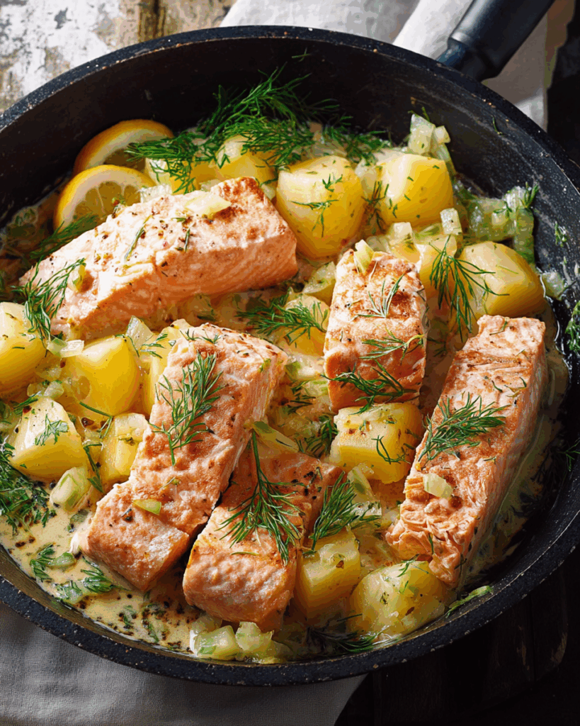 Schmorgurken-Lachs-Pfanne – Ein leichtes, aromatisches Gericht für den Sommer