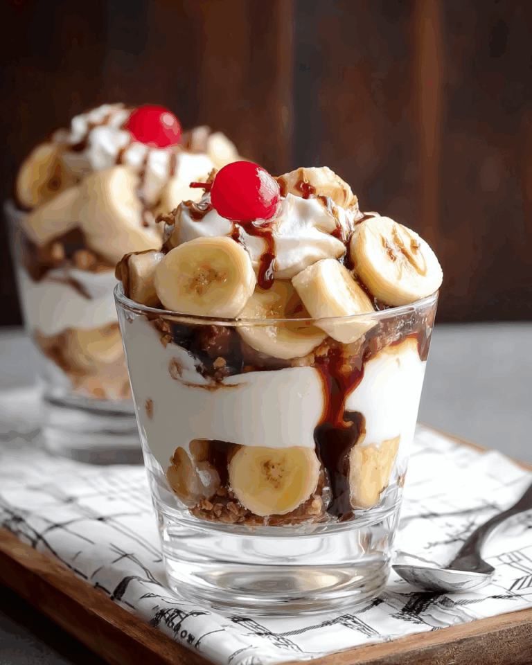 Banana Split Dessert – Ein cremiges, fruchtiges und gesundes Dessert im Glas