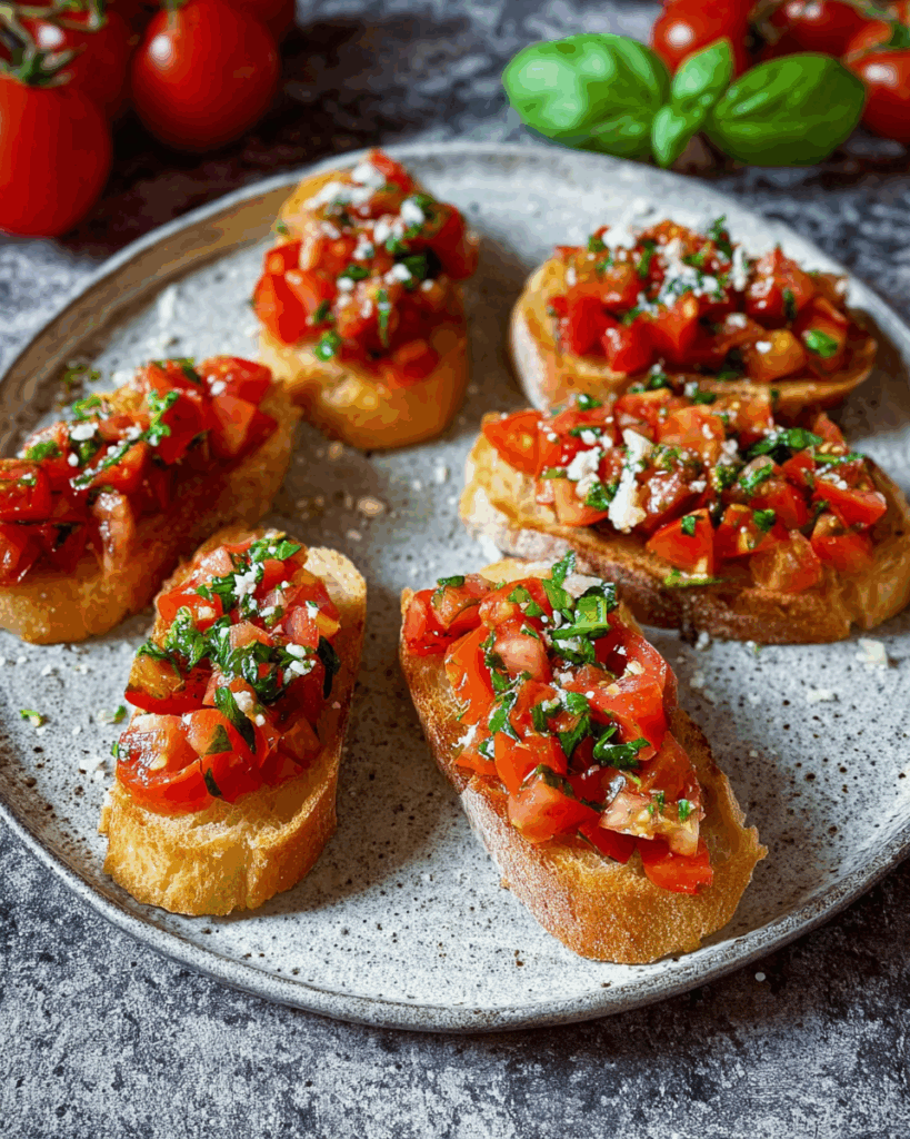 Bruschetta mit Tomaten und Knoblauchöl – Ein italienischer Klassiker