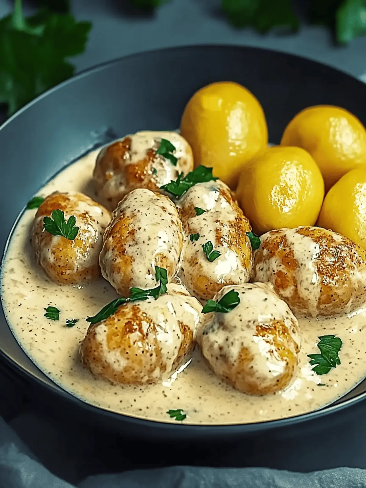 Asiago-Hühnchen mit Gnocchi