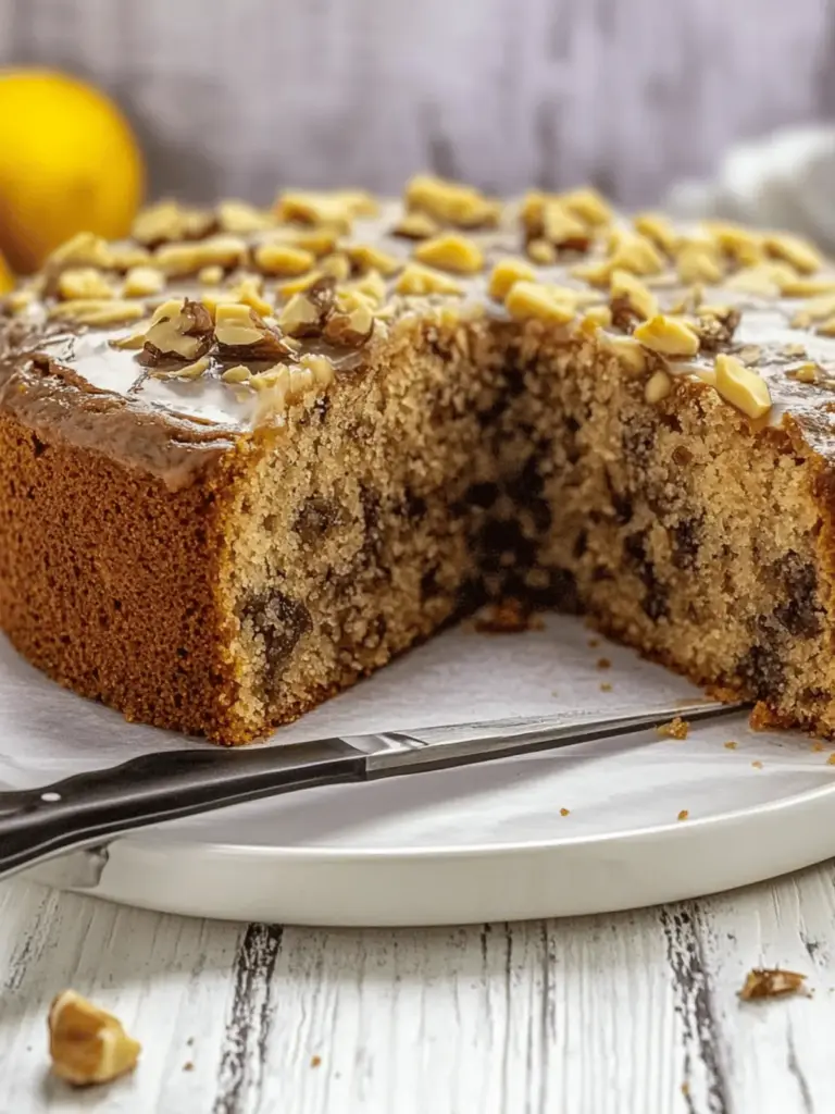 Nusskuchen nach Omas Rezept saftig und mit Glasur