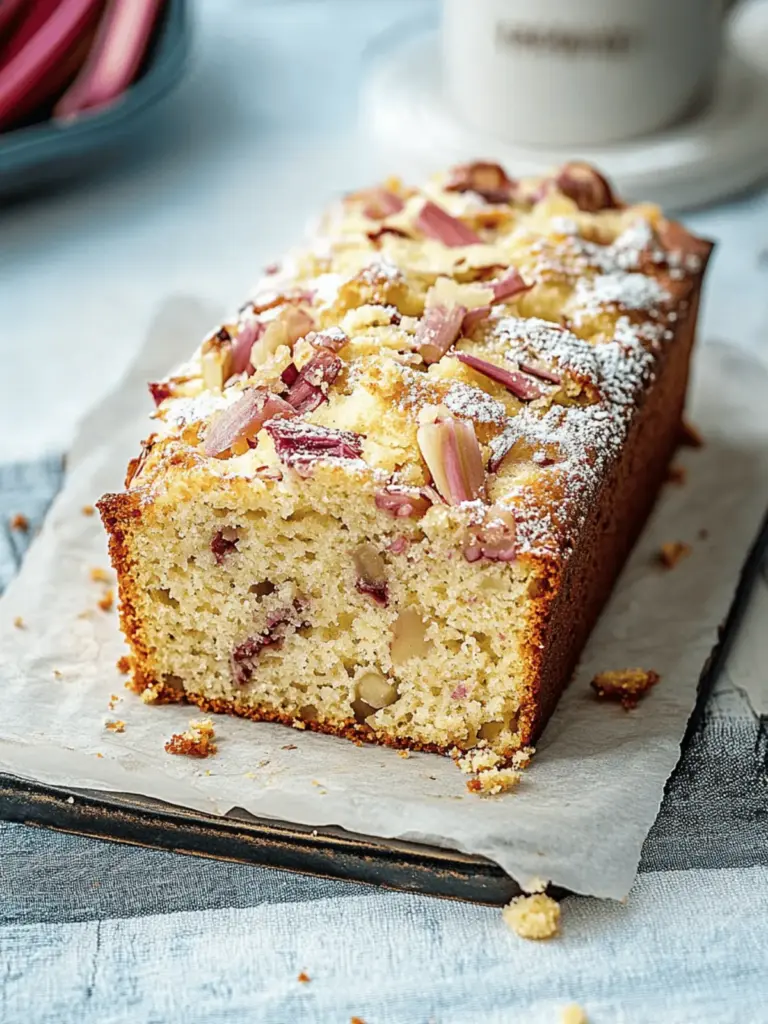 Rhubarb Yogurt Cake – juicy cake from the loaf pan