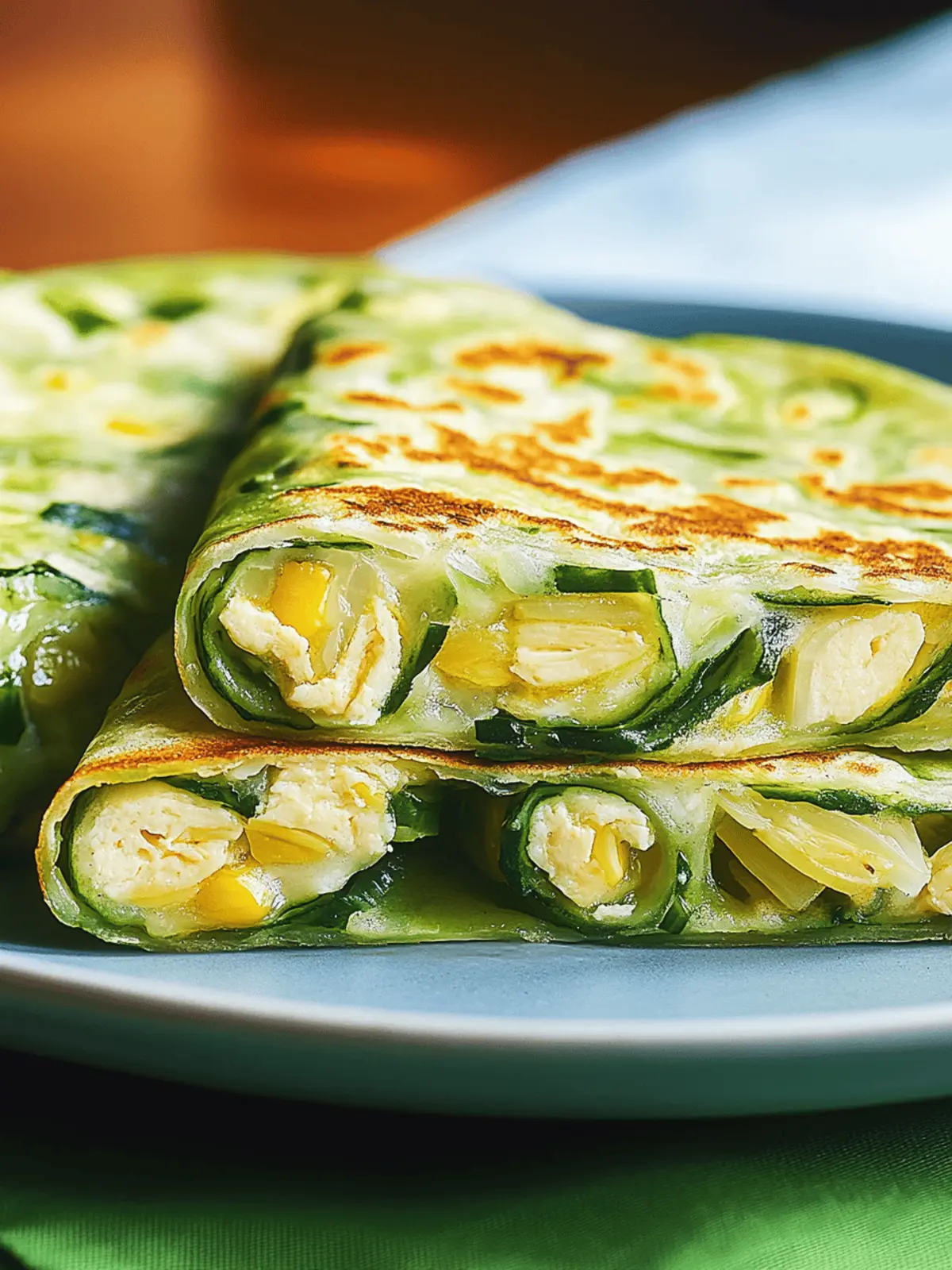 Zucchini-Frühstücks-Tortillas