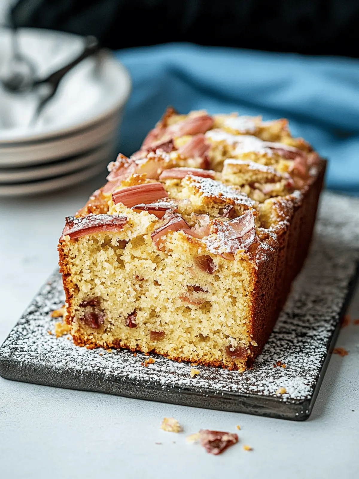 Rhubarb Yogurt Cake – juicy cake from the loaf pan