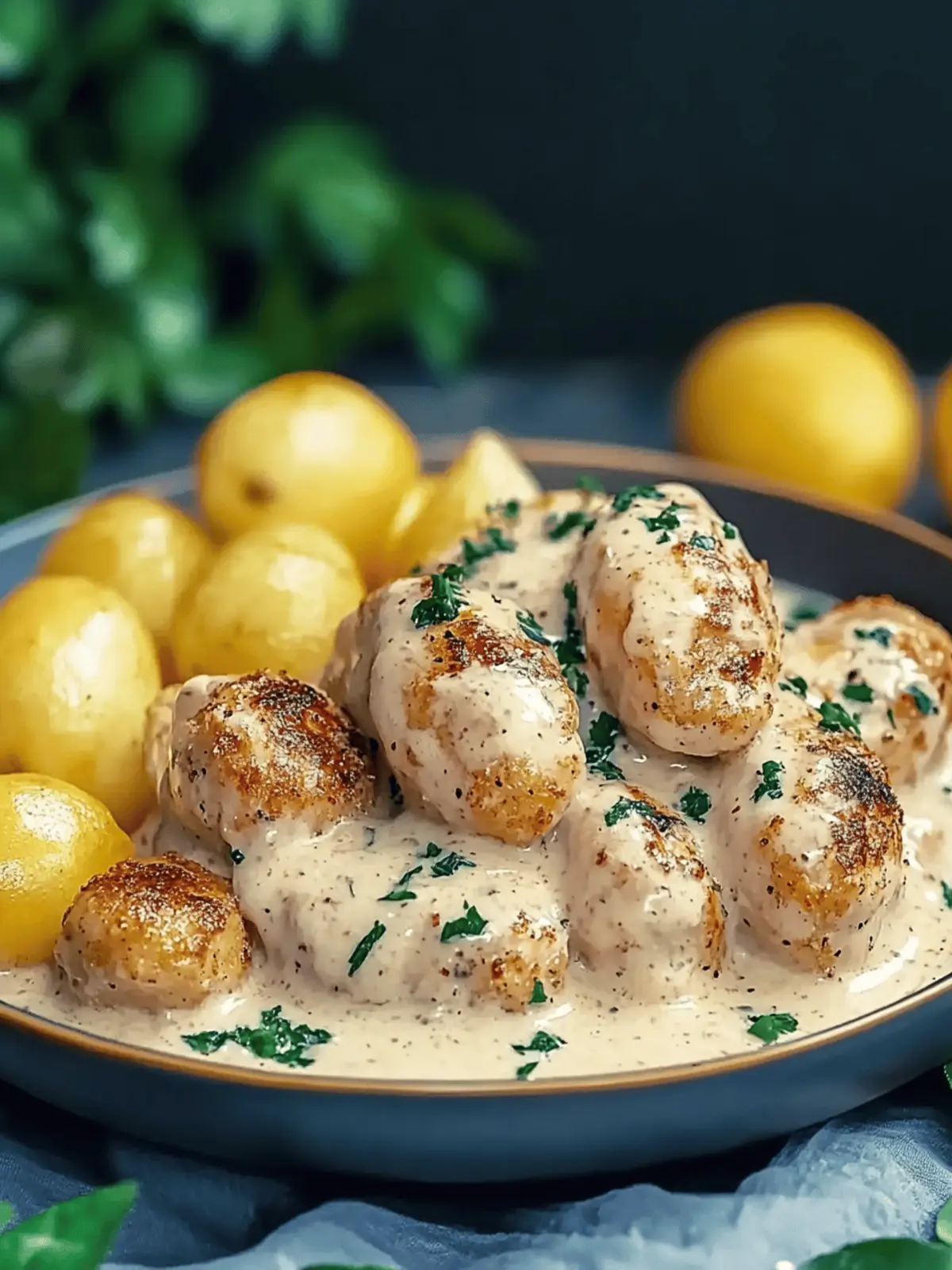 Asiago-Hühnchen mit Gnocchi