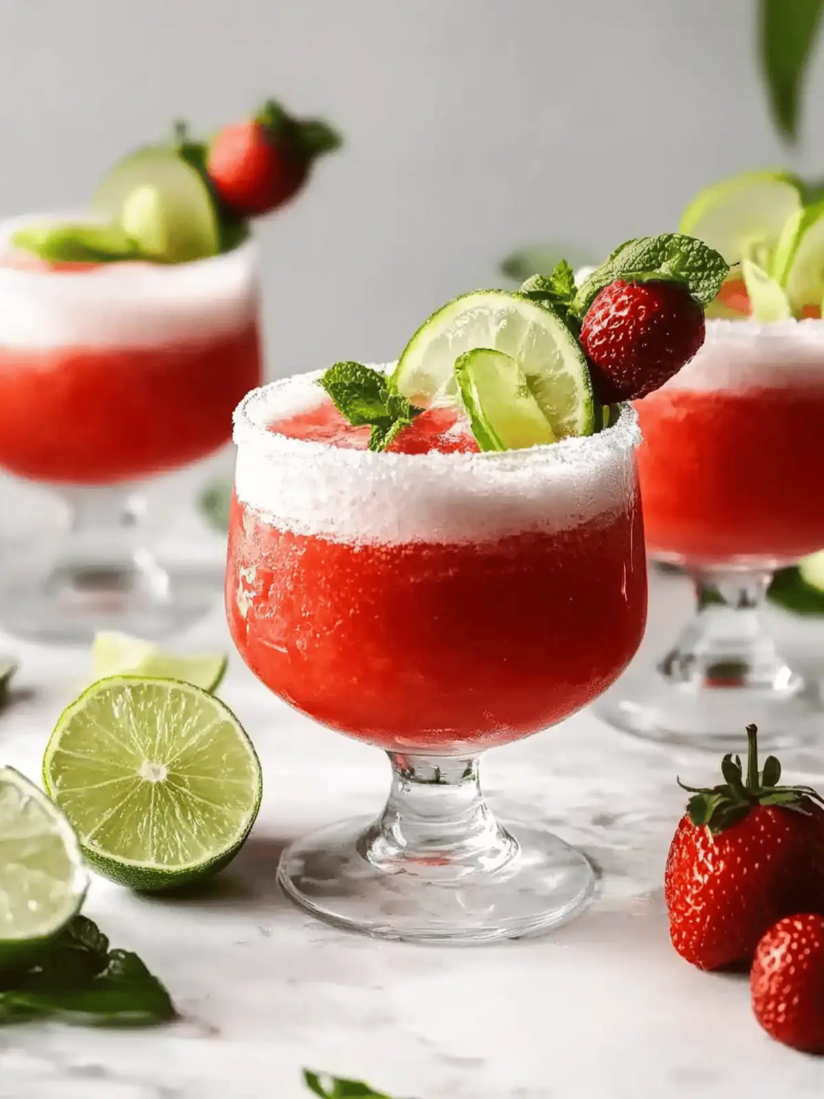Gefrorener Erdbeer Daiquiri