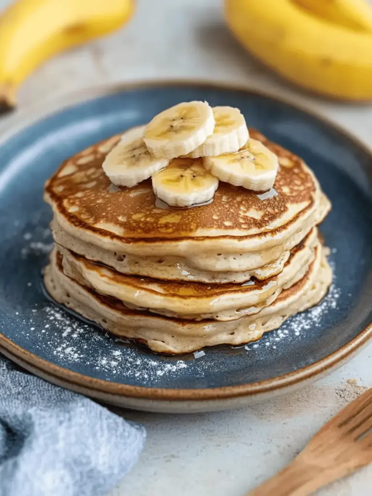 Pancakes with bananas – fluffy, easy & delicious
