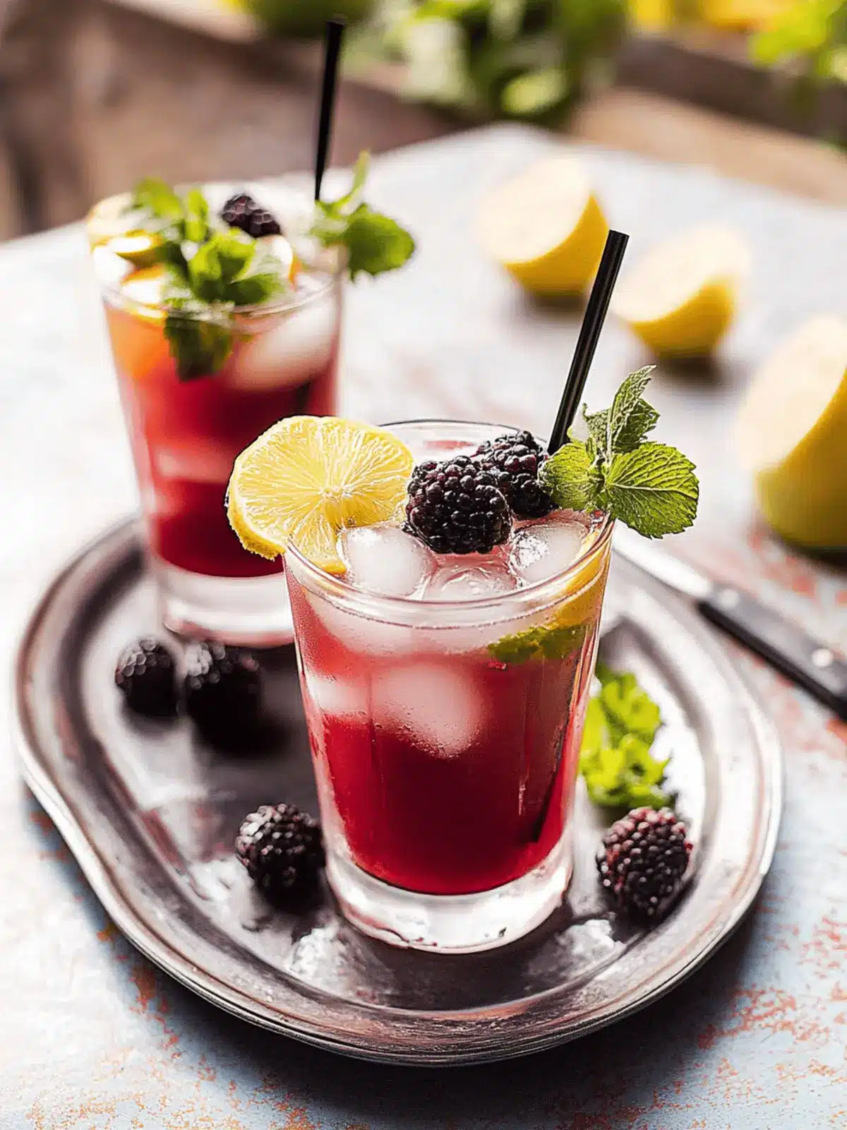 Schwarze Johannisbeer Mojito