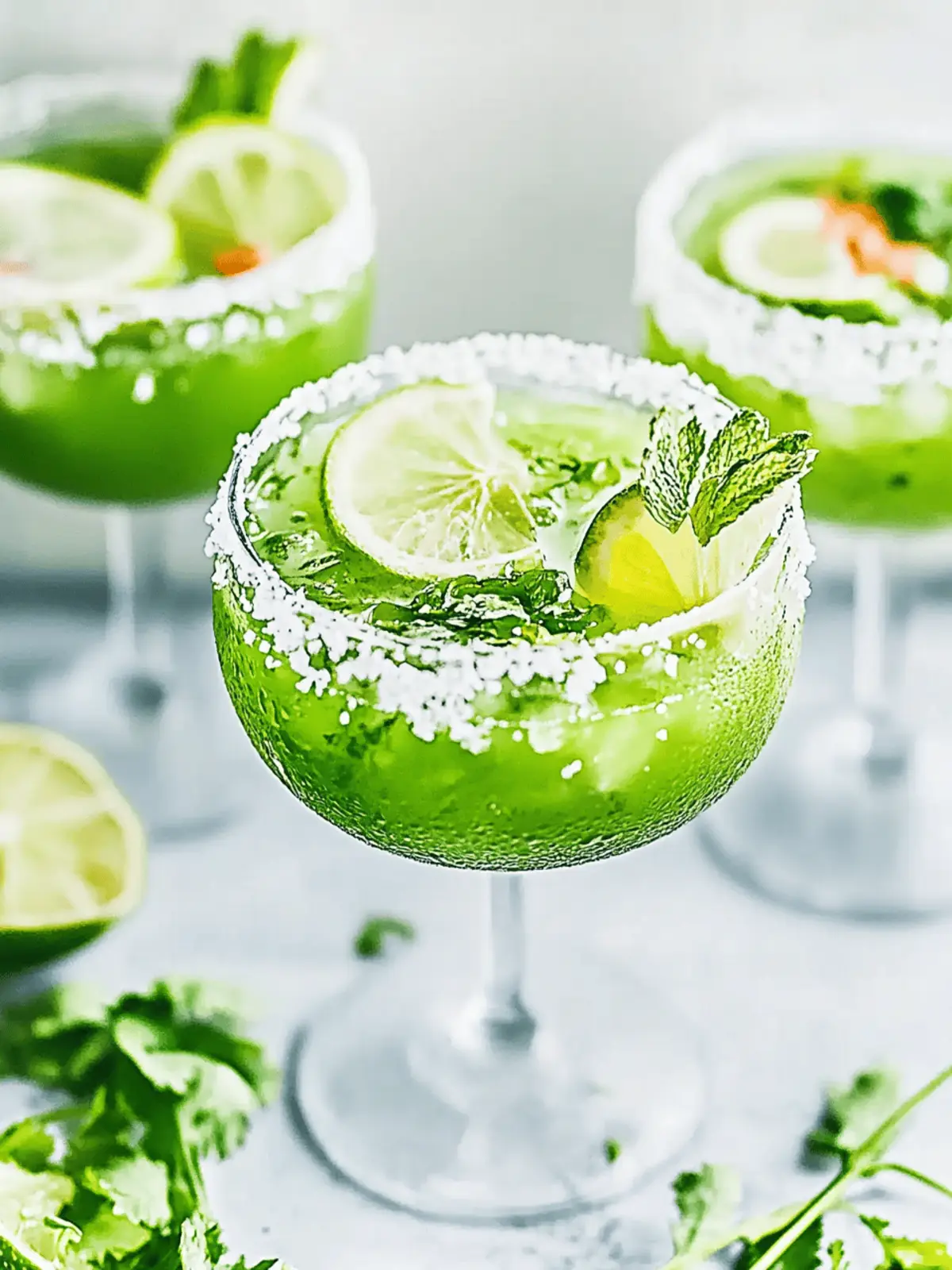 Garten-Cocktail „Tropisches Grün“ für heiße Tage