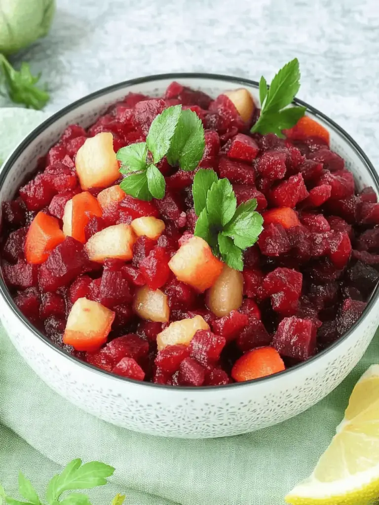 Rote Bete Salat mit Apfel
