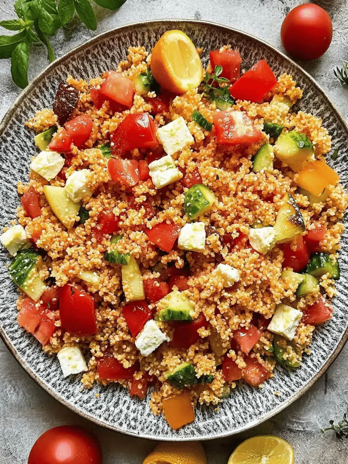 Couscoussalat mit Feta