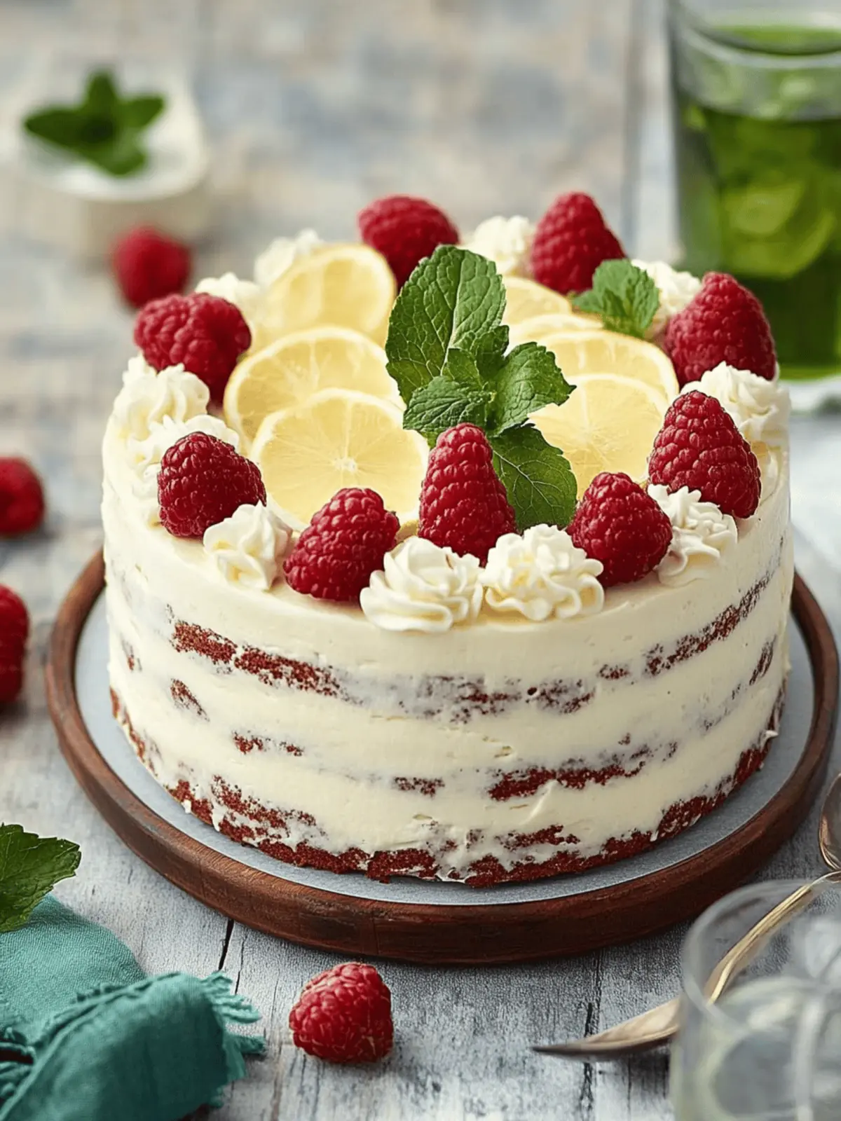 Cremige Mascarpone-Himbeertorte