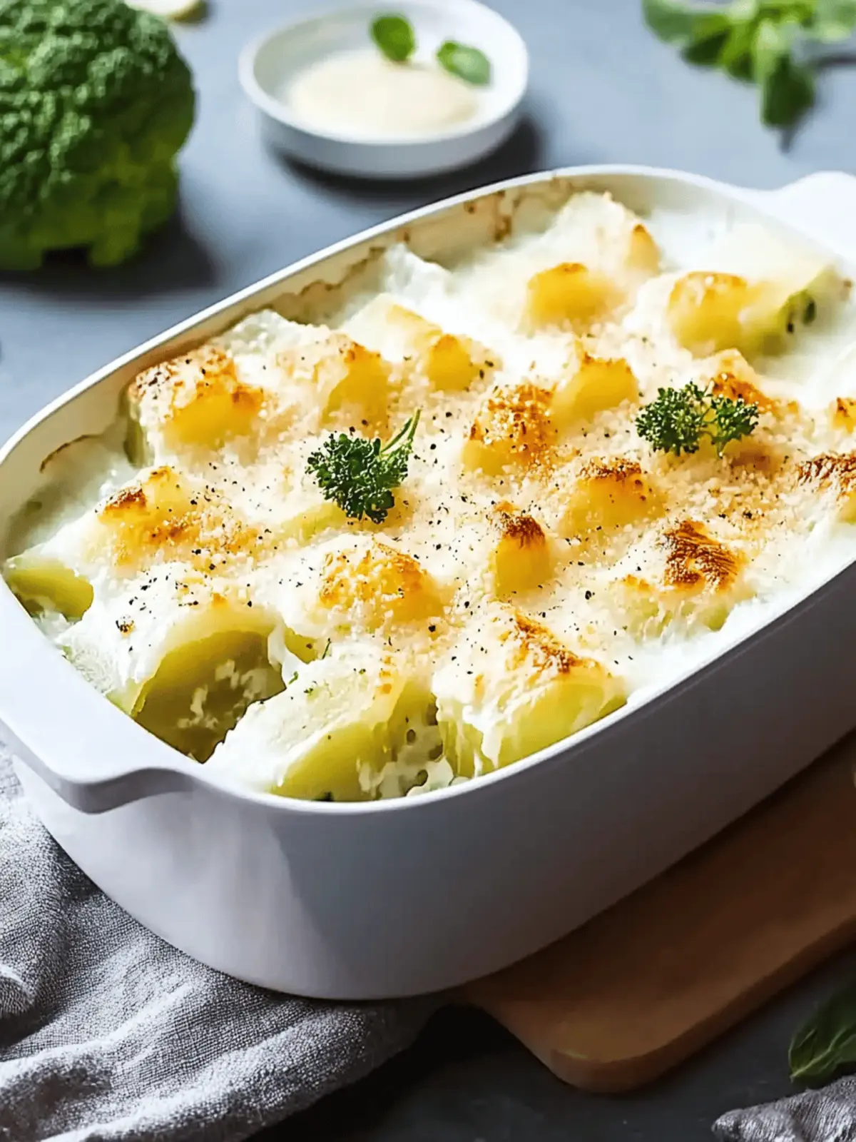 Überbackener Ofen-Kohlrabi