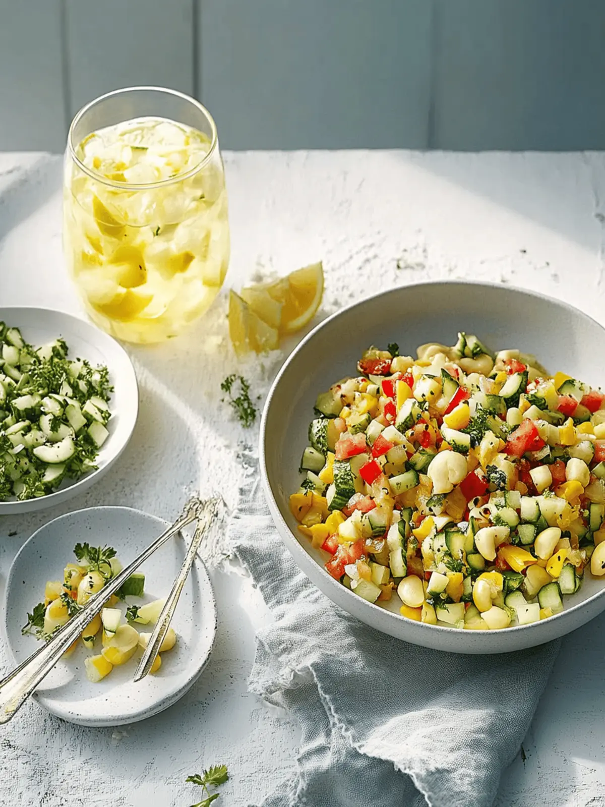 Brokkoli-Paprika-Apfel-Salat