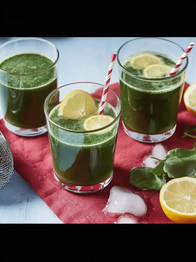 Apfel-Spinat-Cocktail