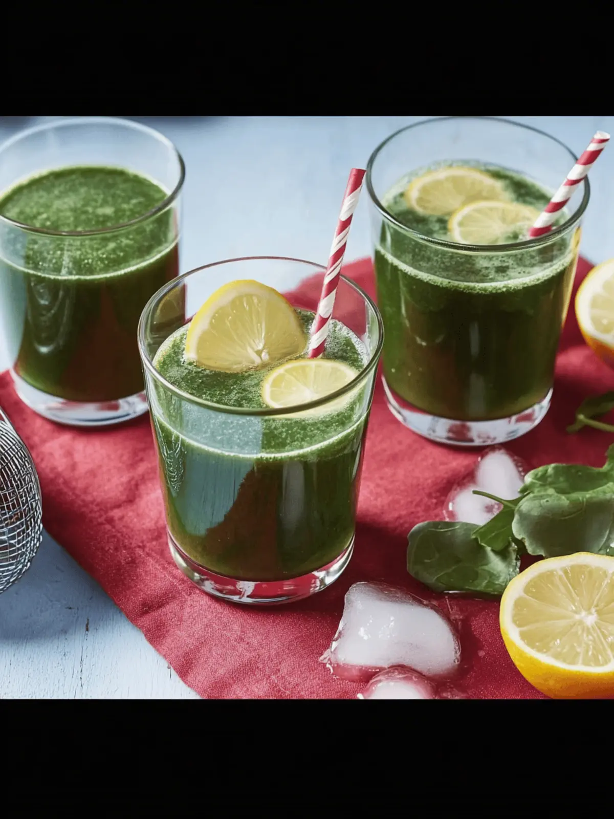 Apfel-Spinat-Cocktail