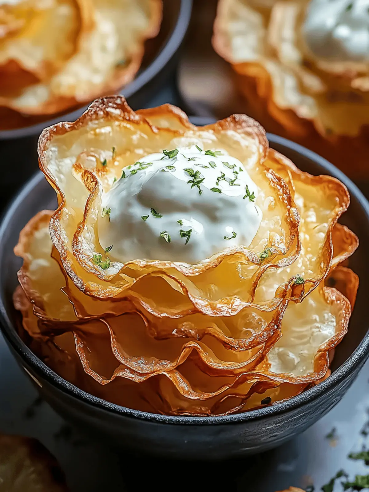 Hüttenkäse-Chips