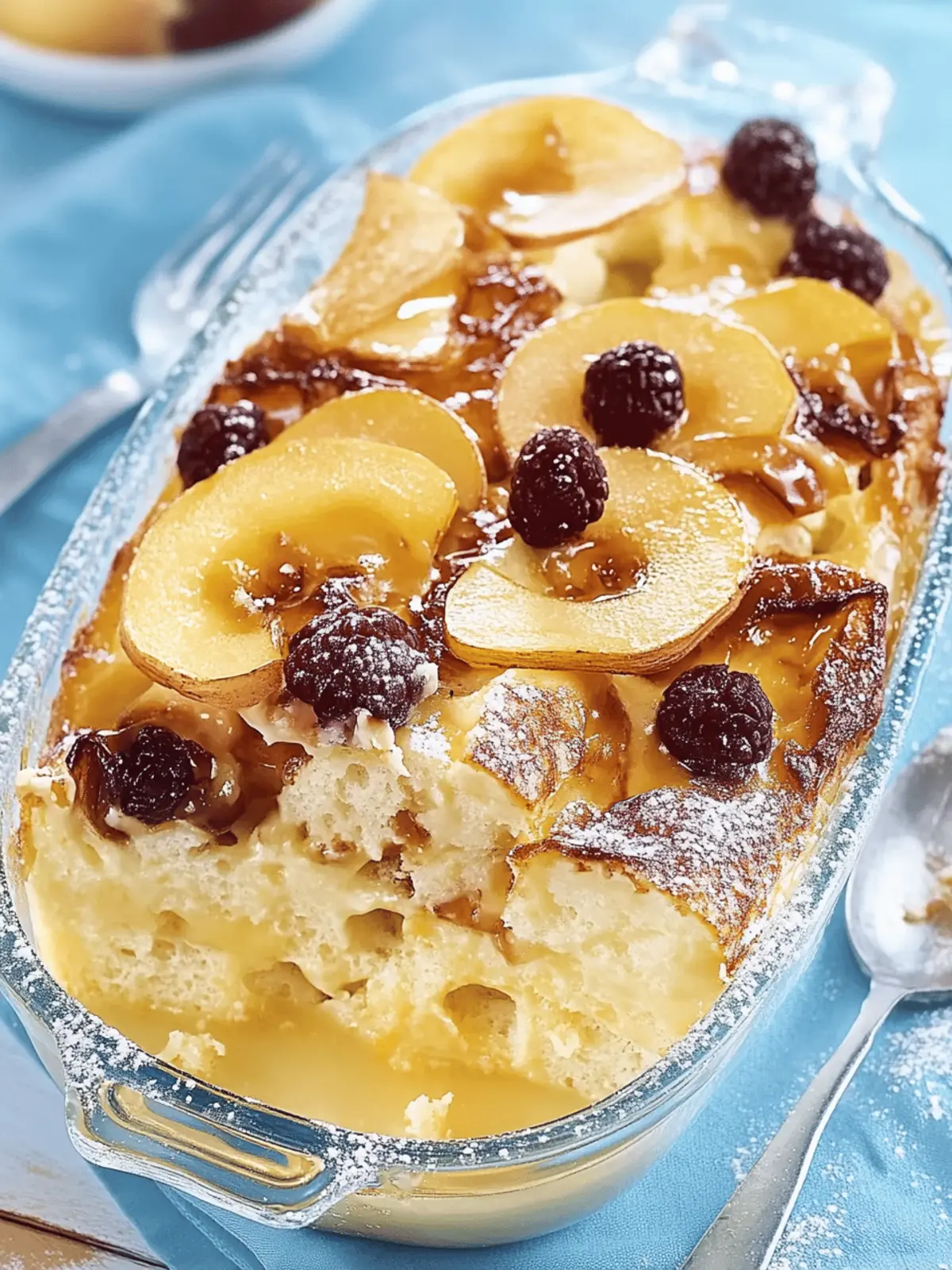 Apfel-Brot-Auflauf