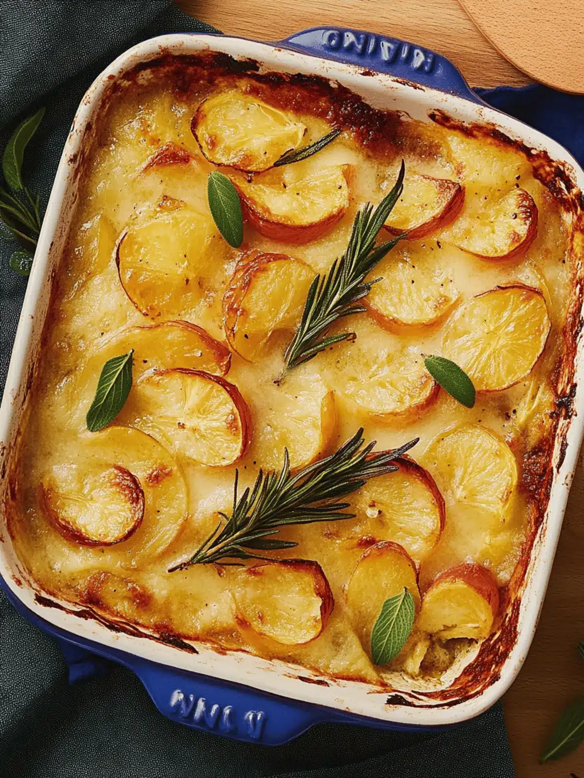 Einfaches Kartoffelgratin