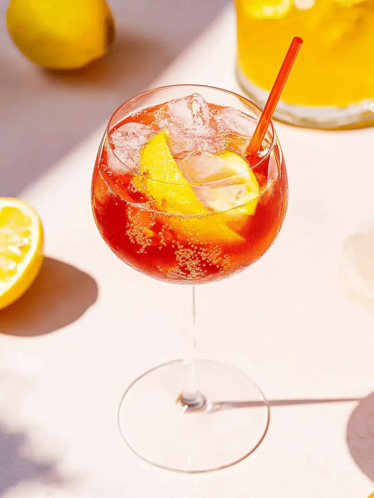 Nicht-alkoholischer Aperol Spritz