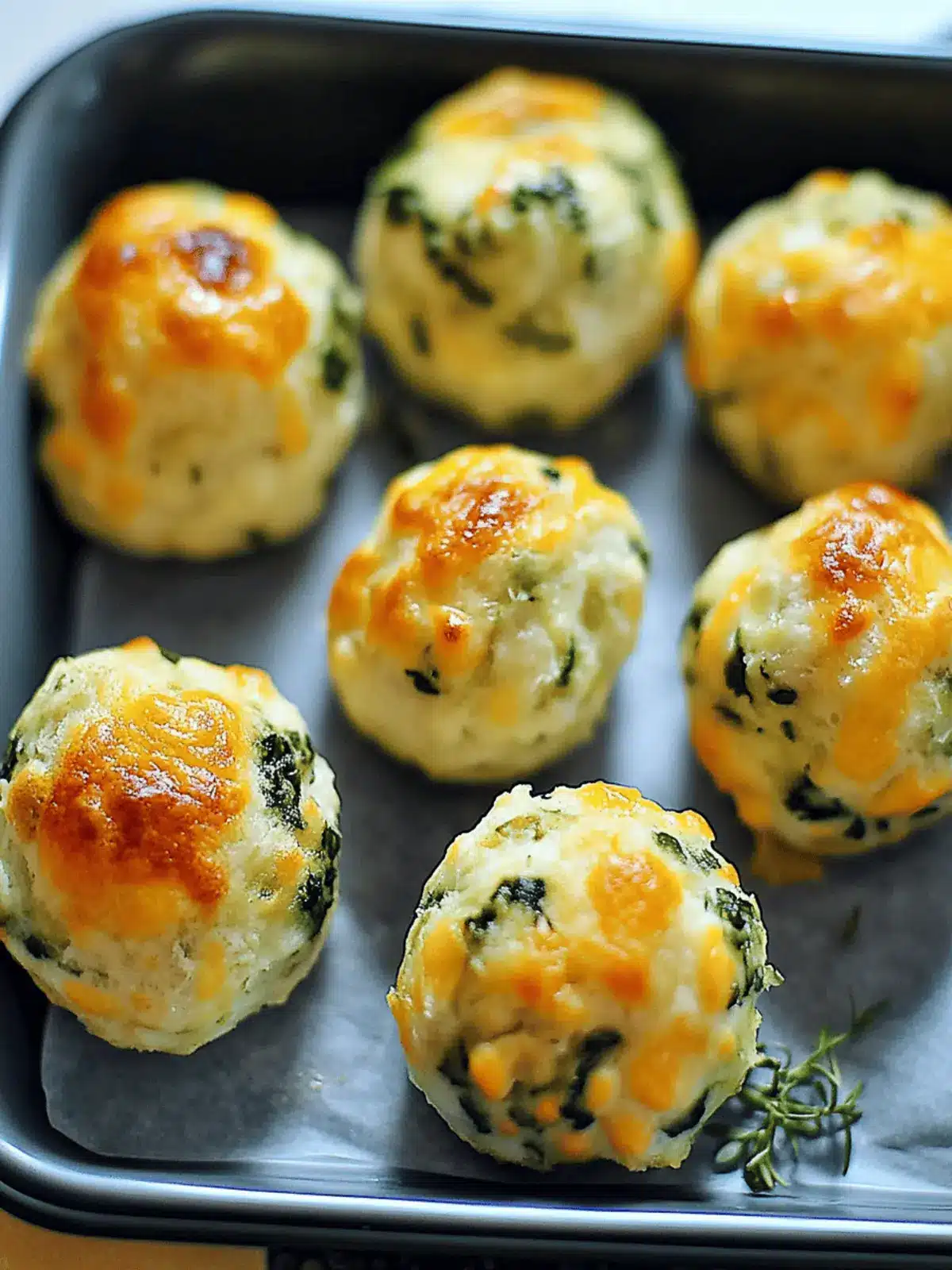 Käse-Lauch-Bällchen