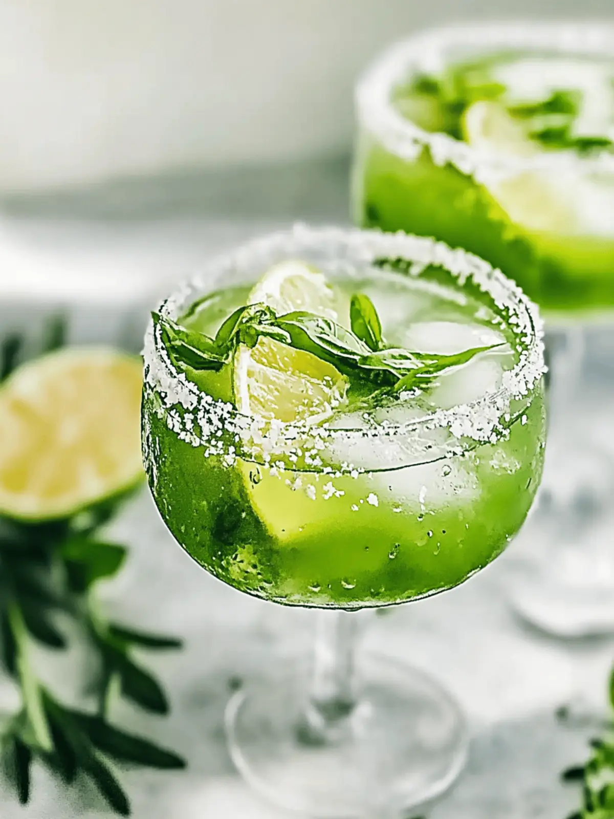 Garten-Cocktail „Tropisches Grün“ für heiße Tage