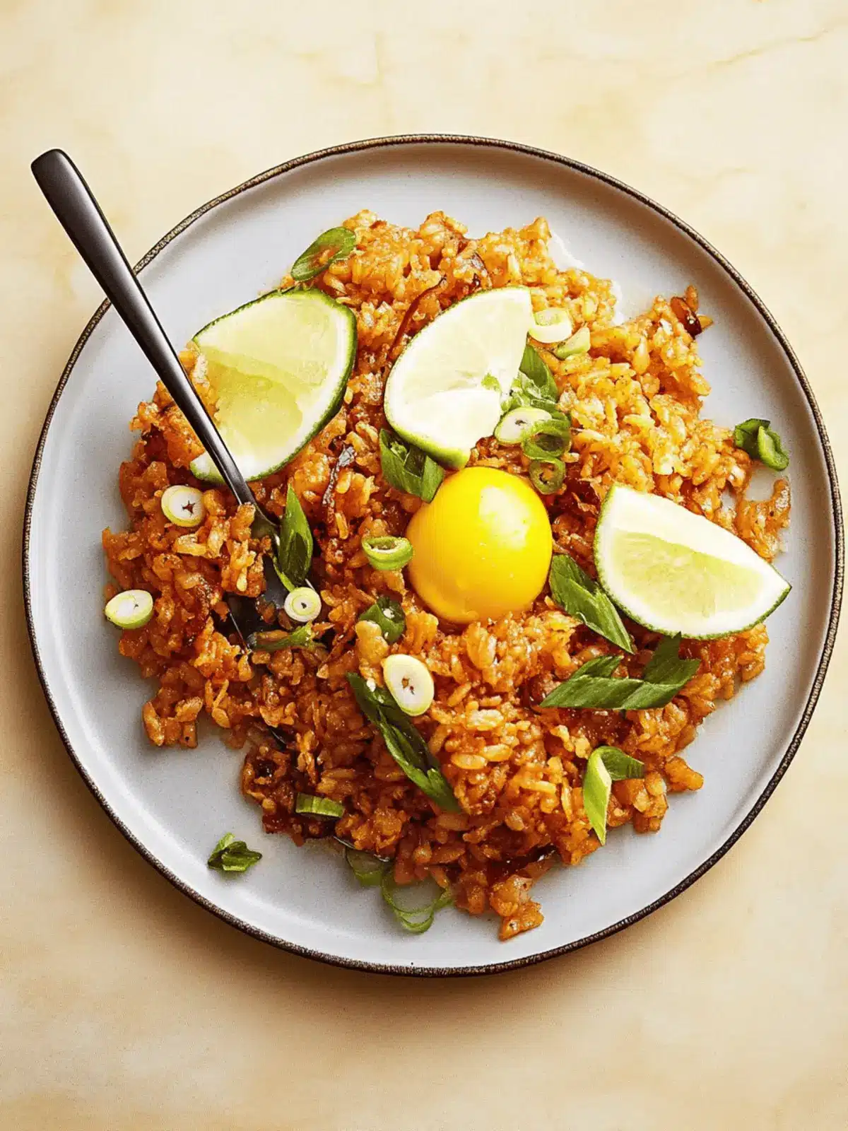 Kimchi gebratener Reis